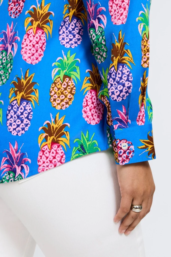 Zoey Plus Pineapple Long Sleeve Shirt - Image 5
